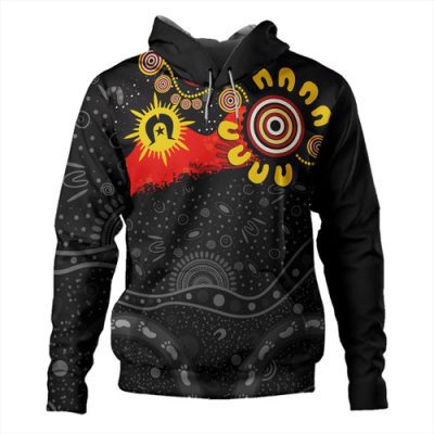 Australia Hoodie Aboriginal Indigenous Dot Painting