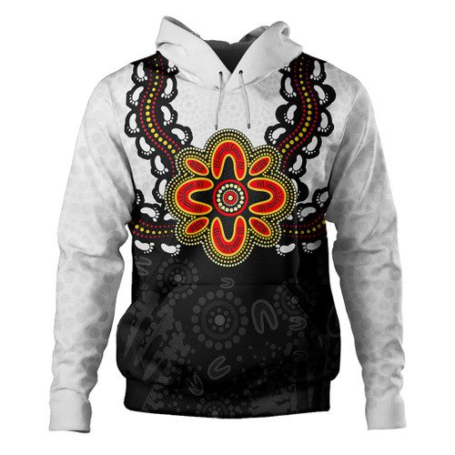 Australia Hoodie Aboriginal Inspired Symbol Pattern Australia Hoodie Aboriginal Inspired Symbol Pattern