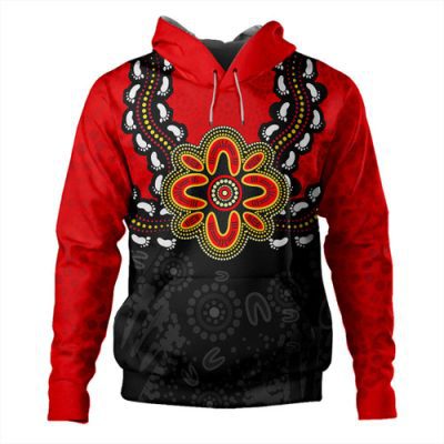 Australia Hoodie Aboriginal Inspired Symbol Pattern