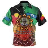 Australia Aboriginal Custom Polo Shirt - Aboriginal Keep Your Eyes On The Sun Personalised Photo Polo Shirt