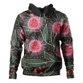 Australia Aboriginal Hoodie - Australian Hakea Flowers Painting In Aboriginal Style Hoodie