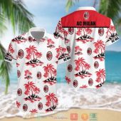 AC Milan Coconut Island Hawaiian Shirt