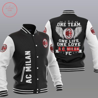 AC Milan Black One Team Baseball Jacket