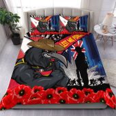 Adelaide Crows Bedding Set Anzac Day Honor United In Spirit