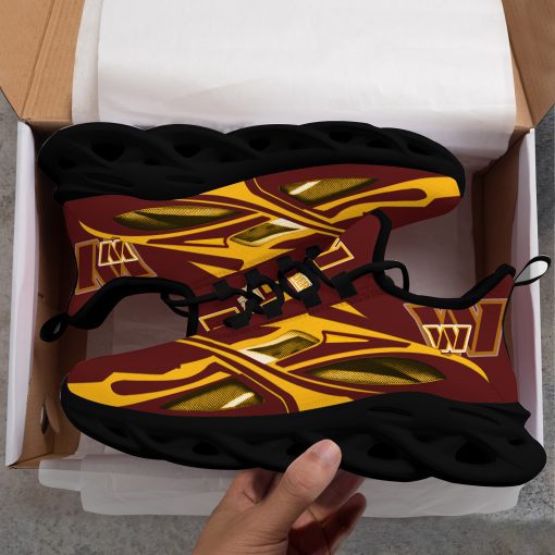 NFL Washington Commanders Brown Yellow Max Soul Shoes V2 NFL Washington Commanders Brown Yellow Max Soul Shoes V2