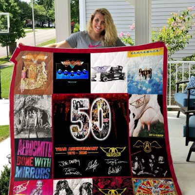 Aerosmith 50th Anniversary Quilt Blanket