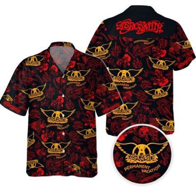 Aerosmith Permanent Vacation Hawaiian Shirt