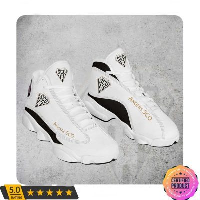 Angers SCO Black White Air Jordan 13 Shoes