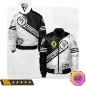 Angers SCO Ligue 1 Black White Bomber Jacket