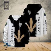 Angers SCO White Black Pullover Hoodie V1