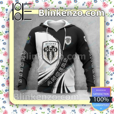 Angers SCO White Black Pullover Hoodie V2