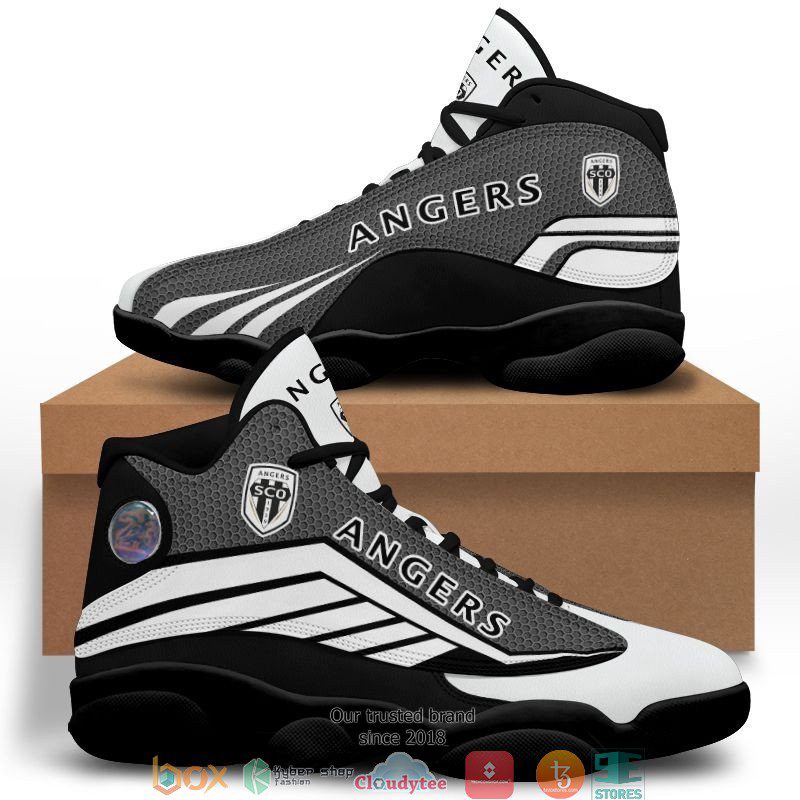 Angers SCO White Black Air Jordan 13 Shoes