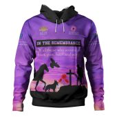 Australia Anzac Day Hoodie - In remembrance of all those who served on foot paw hoof and wing Hoodie