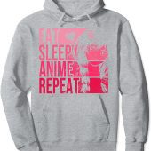 Anime Lover - Eat Sleep Anime Repeat Pullover Hoodie