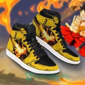 Anime Lover - Flaming Air Jordan 1 High Sneakers