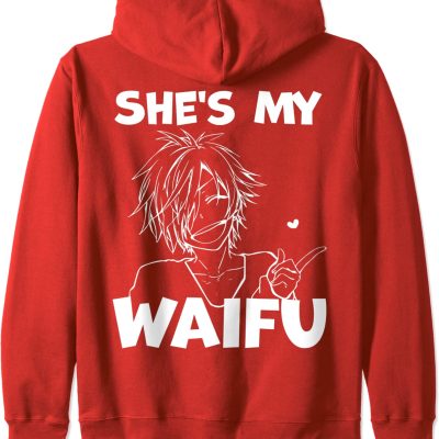 Anime Lover - She's My Waifu Pullover Hoodie