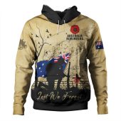 Australia Hoodie Anzac Day Brothers In Arms Gallipoli Remembrance