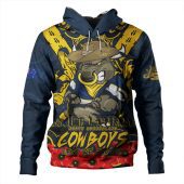 North Queensland Cowboys Hoodie Ripped Legacy Of The Game The ANZAC Spirit Lives On