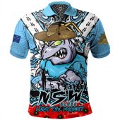 New South Wales Blues Polo Shirt Ripped Legacy Of The Game The ANZAC Spirit Lives On
