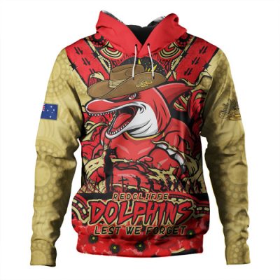 Redcliffe Dolphins Hoodie Ripped Legacy Of The Game The ANZAC Spirit Lives On
