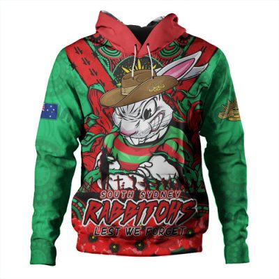 South Sydney Rabbitohs Hoodie Ripped Legacy Of The Game The ANZAC Spirit Lives On