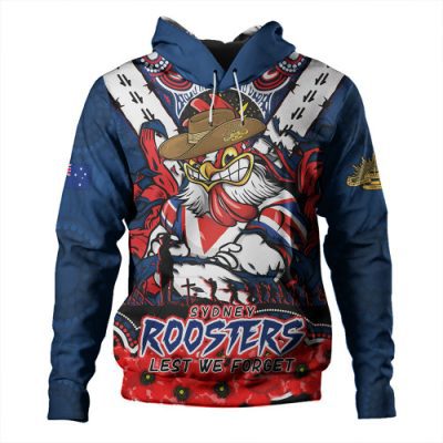 Sydney Roosters Hoodie Ripped Legacy Of The Game The ANZAC Spirit Lives On