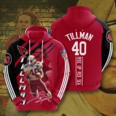 NFL Arizona Cardinals Pat Tillman Red Black Pullover Hoodie