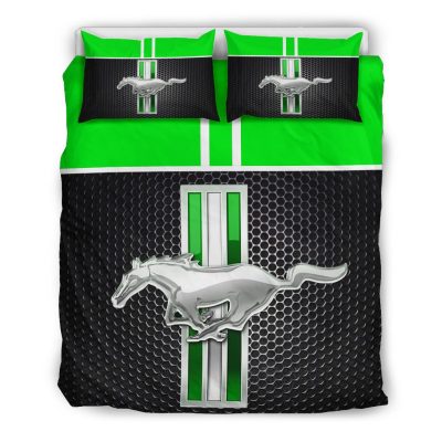 Ford Mustang Green Bedding Set