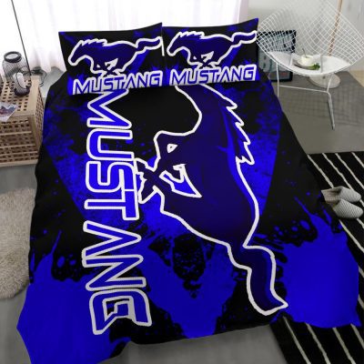 Ford Mustang Blue Bedding Set