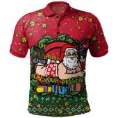 Australia Polo Shirt Aussie Ugly Christmas Santa Present