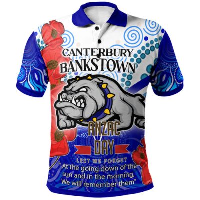 Indigenous All Stars Anzac Lest We Forget Polo Shirt - Custom Indigenous Anzac Dreaming With Camouflage And Poppy Flower