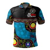 Naidoc Week Polo Shirt - Custom Australia Culture Art With River And Tortoise Aboriginal Inspired Dot Art Polo Shirt