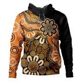 Australia Hoodie Aboriginal Dot Painting Background
