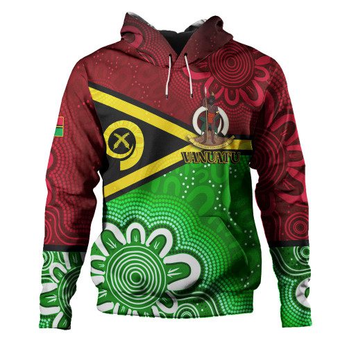 Vanuatu Hoodie - Custom Vanuatu Seal With Aboriginal Patterns Style Vanuatu Hoodie - Custom Vanuatu Seal With Aboriginal Patterns Style