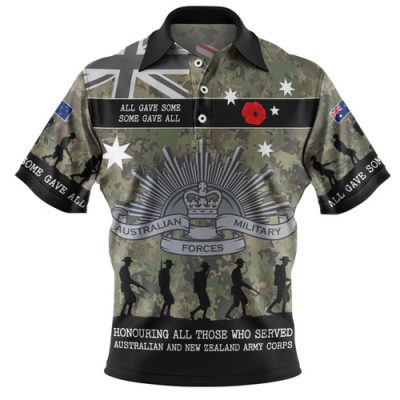 Australia Anzac Day Polo Shirt - Australia and New Zealand Warriors All gave some Some Gave All Polo Shirt