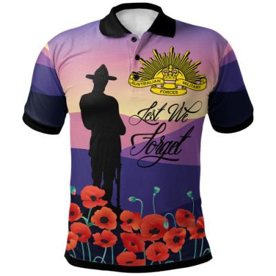 Australia Anzac Day Polo Shirt - Lest We Forget ver3