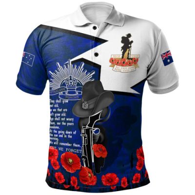 Australia Polo Shirt Anzac Lest We Forget