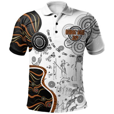 Australia Polo Shirt Naidoc Week 2024 Aboriginal Inspired Story