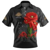 Australia Anzac Day Custom Polo Shirt - Australian And New Zealand Warriorsers In Flanders Fields Poppy Flowers V2 Polo Shirt