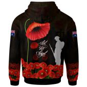 Australia Anzac Hoodie - Remembrance Poppy Flowers