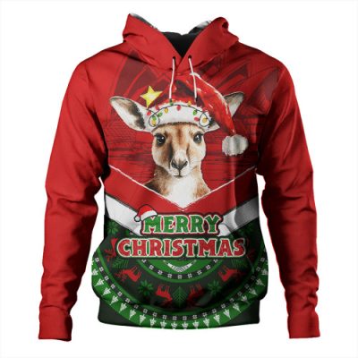 Australia Hoodie Holiday Kangaroo Merry Christmas