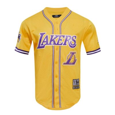 NBA Los Angeles Lakers Golden Baseball Jersey