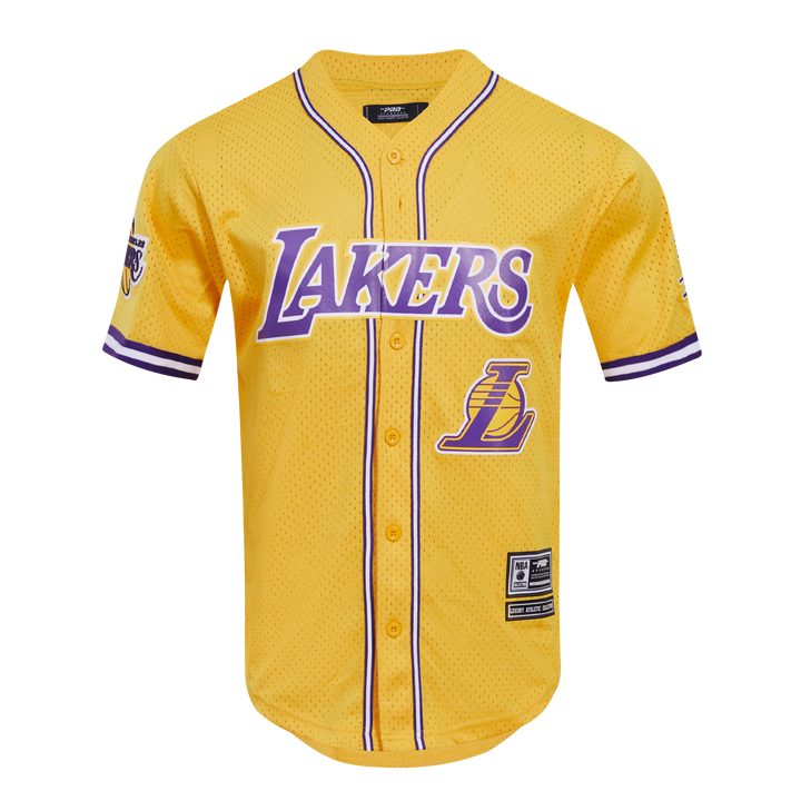 NBA Los Angeles Lakers Golden Baseball Jersey NBA Los Angeles Lakers Golden Baseball Jersey