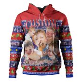 Australia Christmas Custom Hoodie - Personalised Blue Summer Vibes Chrissie Present Hoodie