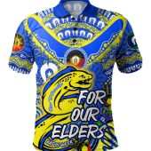 Parramatta Eels Naidoc Week Custom Polo Shirt - For Our Elders Run to Paradise Polo Shirt