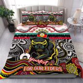 Penrith Panthers Naidoc Week Custom Bedding Set - For Our Elders Home Jersey Bedding Set