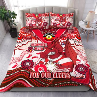 St. George Illawarra Dragons Naidoc Week Custom Bedding Set - For Our Elders Home Jersey Bedding Set