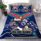 New Zealand Warriors Naidoc Week Custom Bedding Set - For Our Elders Home Jersey Bedding Set