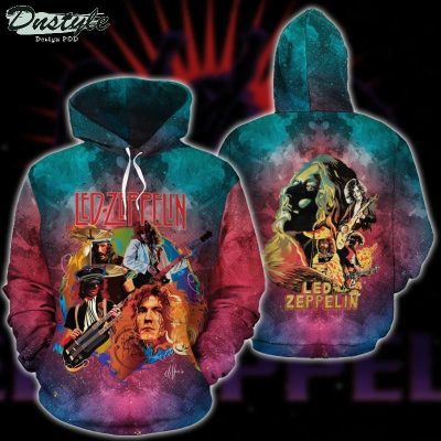 Led Zeppelin Members Fan Art Pullover Hoodie V1