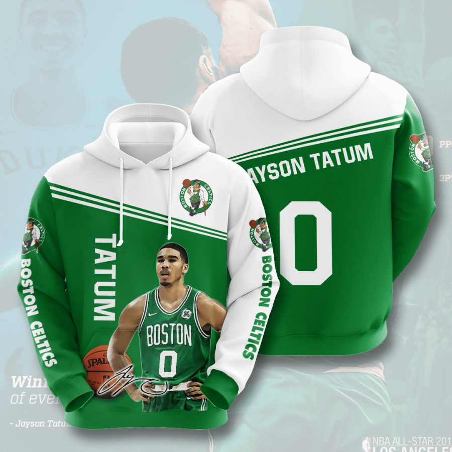 NBA Boston Celtics Jayson Tatum Pullover Hoodie NBA Boston Celtics Jayson Tatum Pullover Hoodie